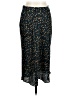 BCBGeneration 100% Polyester Animal Print Teal Casual Skirt Size 10 - photo 1