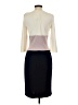 St. John Color Block Ivory Casual Dress Size 4 - photo 2