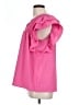 Bibi Pink Short Sleeve Blouse Size L - photo 5