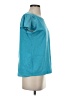 Talbots 100% Cotton Teal Short Sleeve Top Size S - photo 4