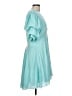 1.State 100% Polyester Solid Teal Casual Dress Size L - photo 4