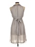Francesca's 100% Polyester Solid Gray Cocktail Dress Size L - photo 2
