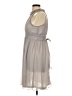 Francesca's 100% Polyester Solid Gray Cocktail Dress Size L - photo 5