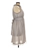 Francesca's 100% Polyester Solid Gray Cocktail Dress Size L - photo 4