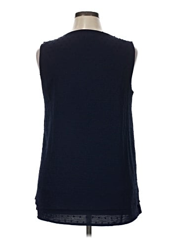 Nina Leonard Sleeveless Top (view 2)