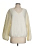 Zara Color Block Ivory Pullover Sweater Size S - photo 1