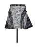 Derek Lam Graphic Silver Casual Skirt Size 0 - photo 1
