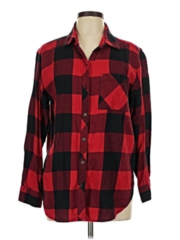 Faded Glory Long Sleeve Button-Down Shirt (view 1)