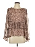 Gilli Brown Long Sleeve Blouse Size L - photo 1