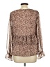 Gilli Brown Long Sleeve Blouse Size L - photo 2