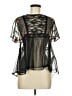 Zara Basic 100% Polyester Black Short Sleeve Blouse Size M - photo 1