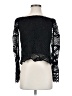 Aqua 100% Polyester Black Long Sleeve Top Size XS - photo 1