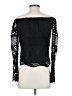 Aqua 100% Polyester Black Long Sleeve Top Size XS - photo 2