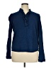 Boden 100% Cotton Blue Long Sleeve Blouse Size 14 - photo 1