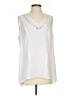 Maeve 100% Polyester White Sleeveless Blouse Size S - photo 1