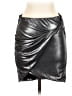 Free People Metallic Silver Casual Skirt Size S - photo 1