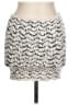 Ann Taylor Chevron-herringbone Ivory Silver Casual Skirt Size L - photo 1