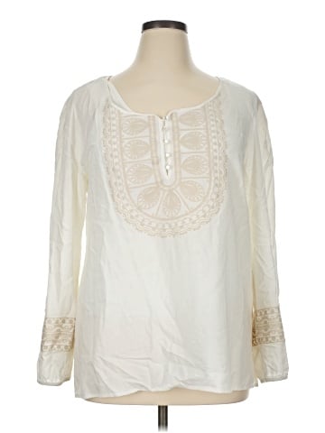 MiracleBody Long Sleeve Blouse (view 1)