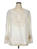 MiracleBody 100% Rayon Ivory Long Sleeve Blouse Size XL - photo 1