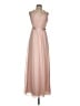 Vera Wang 100% Polyester Tan Pink Cocktail Dress Size 2 - photo 1