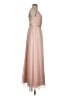 Vera Wang 100% Polyester Tan Pink Cocktail Dress Size 2 - photo 4