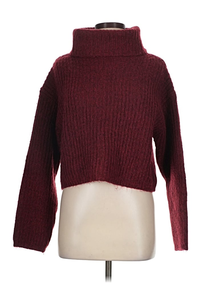 Pre-owned Thakoon Turtleneck Sweater In Burgundy