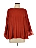 Soft Surroundings 100% Polyester Red 3/4 Sleeve Blouse Size L (petite) - photo 1