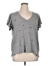 t.la Stars Gray Short Sleeve Top Size XL - photo 1