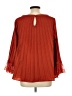 Soft Surroundings 100% Polyester Red 3/4 Sleeve Blouse Size L (petite) - photo 2