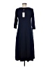 It Solid Blue Casual Dress Size M - photo 2