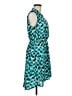 Bebop 100% Polyester Print Teal Casual Dress Size M - photo 4
