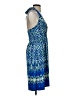 Soma Print Blue Cocktail Dress Size XS - photo 4