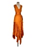Karina Grimaldi 100% Viscose Solid Orange Cocktail Dress Size S - photo 1