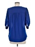 Market and Spruce 100% Polyester Blue 3/4 Sleeve Blouse Size M - photo 2