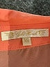 Gold Hawk 100% Silk Color Block Orange Long Sleeve Silk Top Size XS - photo 7