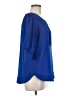 Market and Spruce 100% Polyester Blue 3/4 Sleeve Blouse Size M - photo 4