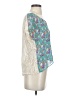 Soprano Teal Short Sleeve Blouse Size S - photo 4