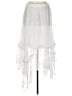 ALLSAINTS 100% Polyamide White Formal Skirt Size 10 - photo 1