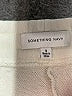 Something Navy 100% Cotton Color Block White Casual Pants Size S - photo 7