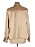 Karen Scott 100% Polyester Metallic Tan Long Sleeve Blouse Size L - photo 2