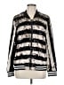 Dolce Cabo 100% Polyester Stripes Silver Jacket Size M - photo 1