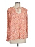 Old Navy 100% Rayon Orange Long Sleeve Blouse Size L - photo 1