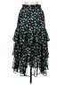 Ann Taylor 100% Polyester Floral Green Casual Skirt Size S - photo 2