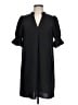 Unbranded 100% Polyester Solid Black Casual Dress Size 12 - photo 1