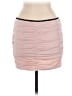 Edikted 100% Polyester Solid Pink Casual Skirt Size L - photo 2