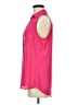 Express Pink Sleeveless Button-Down Shirt Size M - photo 5
