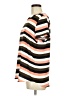Ann Taylor 100% Polyester Stripes Orange Short Sleeve Top Size M - photo 5