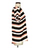 Ann Taylor 100% Polyester Stripes Orange Short Sleeve Top Size M - photo 4