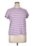 Walmart Stripes Purple Short Sleeve T-Shirt Size 16 - 18 - photo 1
