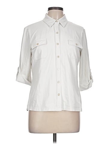 J. McLaughlin 3/4 Sleeve Button-Down Shirt (view 1)